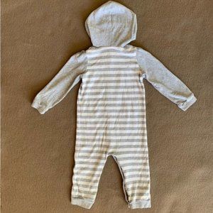 Baby Girls One Piece knit Jumpsuit Hoodie